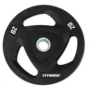 FitNord Viktskiva 20 kg, Tri Grip Black 1