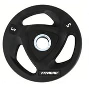 FitNord Viktskiva 5kg, Tri-Grip Black 1