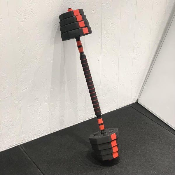 FitNord Justerbart Hantel- och Pump-set, Vinyl 30 kg 5