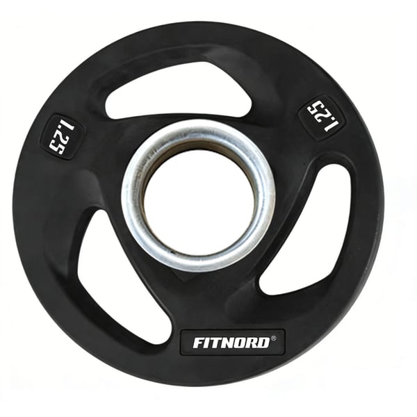 FitNord Viktskiva 1,25 kg, Tri-Grip Black 1