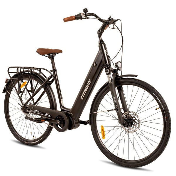 FitNord Classic 500 Elcykel, svart (630 Wh batteri)  med ytterligare ett års garanti 3