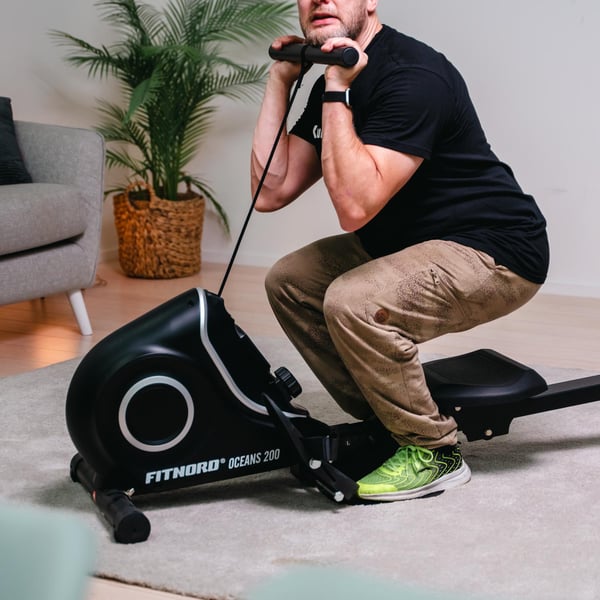 FitNord Oceans 200 Roddmaskin + Remskiva med biceps- och tricepscurl 4