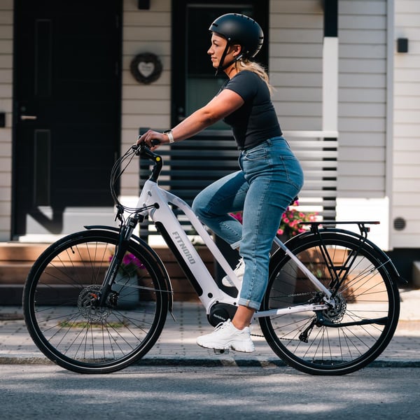 FitNord Ava 500 Elcykel 2024, vit (612 Wh batteri) 2