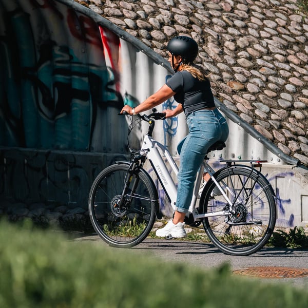 FitNord Ava 500 Elcykel 2024, vit (612 Wh batteri) 4