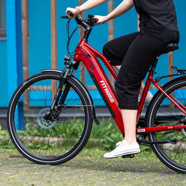 FitNord Ava 300 Elcykel 2024, röd (720 Wh batteri) 6