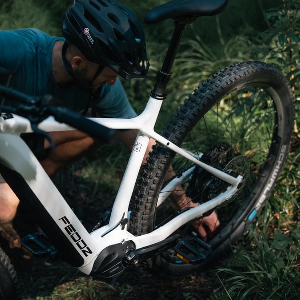 Feddz PH-1 Elmountainbike, vit (630 Wh batteri) 7