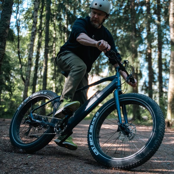 FitNord Rumble 300 Elfatbike 2024, blå (720 Wh batteri) 6