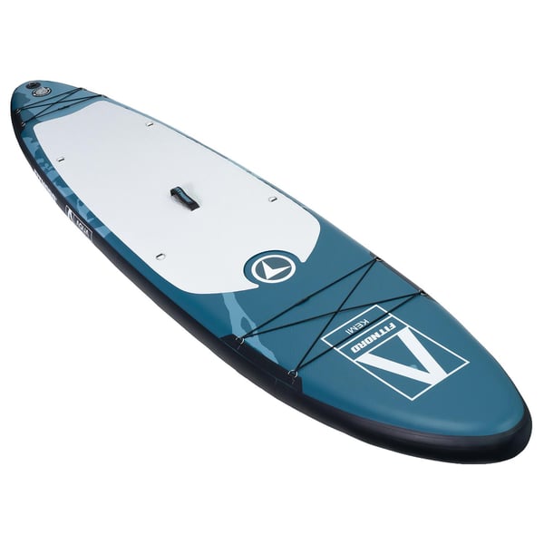 FitNord Aqua 330 SUP-brädset, KEMI (vit-svart), med glasfiberpaddel 2