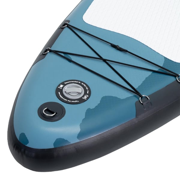 FitNord Aqua 330 SUP-brädset, KEMI (vit-svart), med glasfiberpaddel 6
