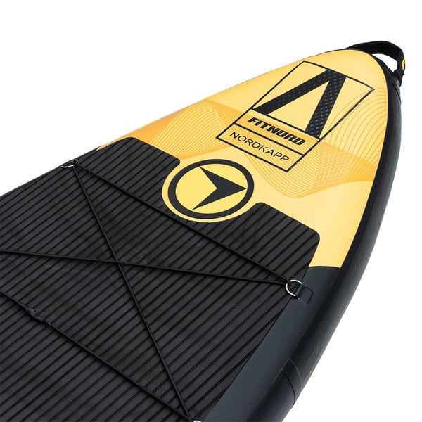 FitNord Aqua Leaf 340 SUP-brädset, Nordkapp (svart-gul), med kolfiberpaddel 3
