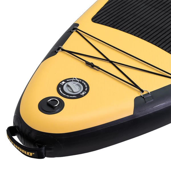 FitNord Aqua Leaf 340 SUP-brädset, Nordkapp (svart-gul), med kolfiberpaddel 5