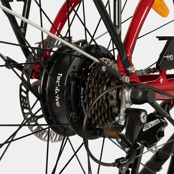 FitNord Ava 200 Elcykel 2024, röd (540 Wh batteri) 11