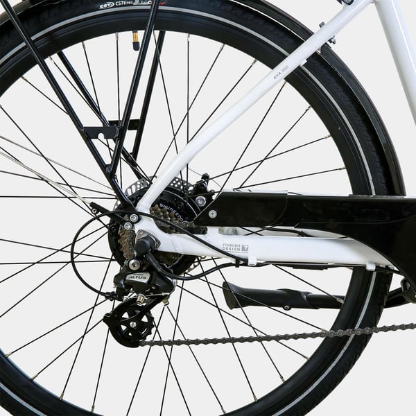 FitNord Ava 300 Elcykel, vit (720 Wh batteri) 7