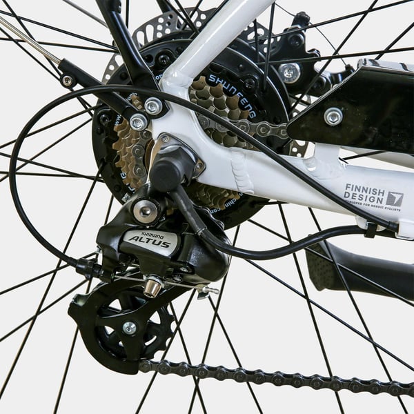 FitNord Ava 300 Elcykel, vit (720 Wh batteri) 6