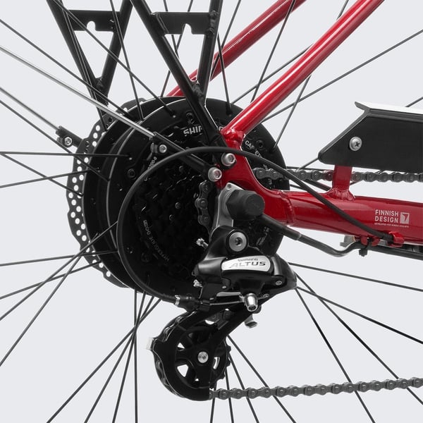 FitNord Ava 300 Elcykel G2, röd 11