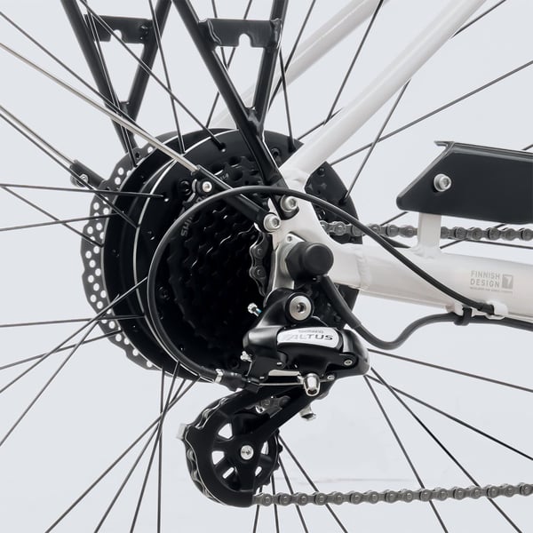 FitNord Ava 300 Elcykel G2, vit 11