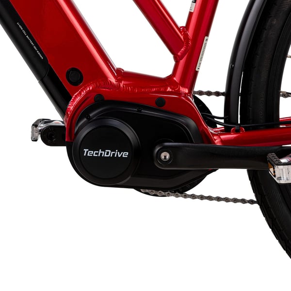 FitNord Ava 500 Compact Elcykel, röd (630 Wh batteri)  med ytterligare ett års garanti 8
