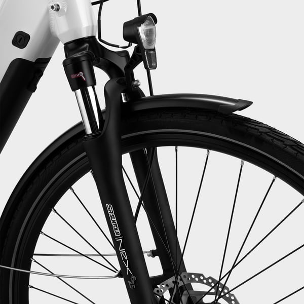 FitNord Ava 500 Elcykel 2024, vit (612 Wh batteri) 7