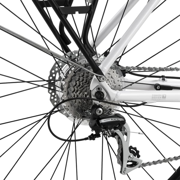 FitNord Ava 500 Elcykel 2024, vit (612 Wh batteri) 13