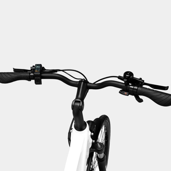 FitNord Ava 500 Elcykel 2024, vit (612 Wh batteri) 9