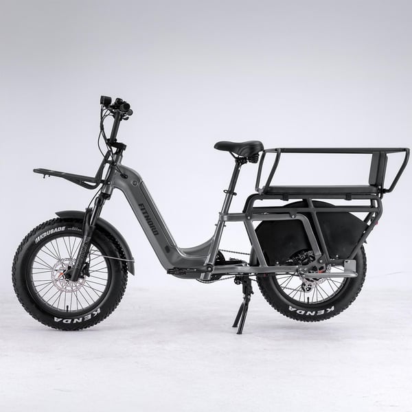 FitNord Cargo 350 Longtail Elcykel, grå 3