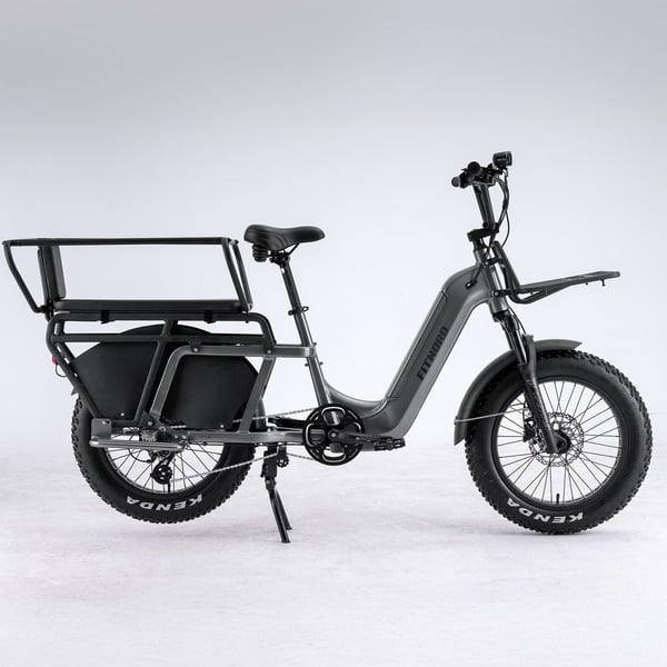 FitNord Cargo 350 Longtail Elcykel, grå 1