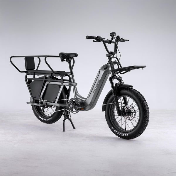 FitNord Cargo 350 Longtail Elcykel, grå 5