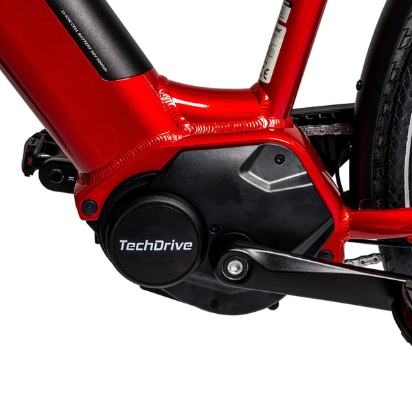 FitNord Classic 300 Elcykel, röd (504 Wh batteri)  med ytterligare ett års garanti 7