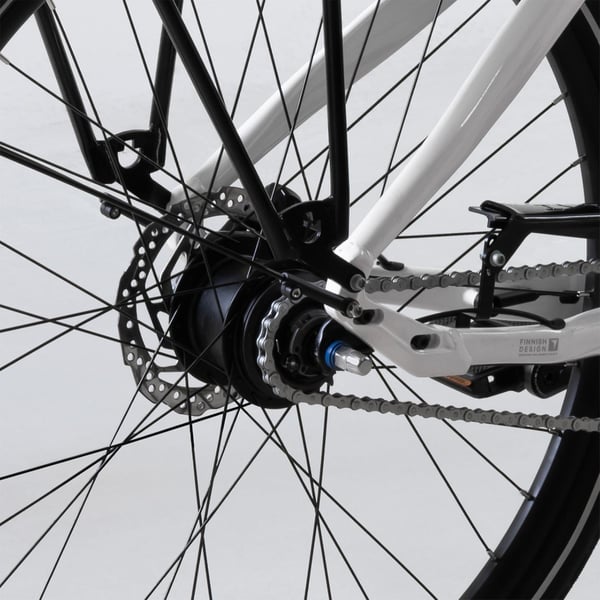 FitNord Classic 800 Elcykel, vit 10