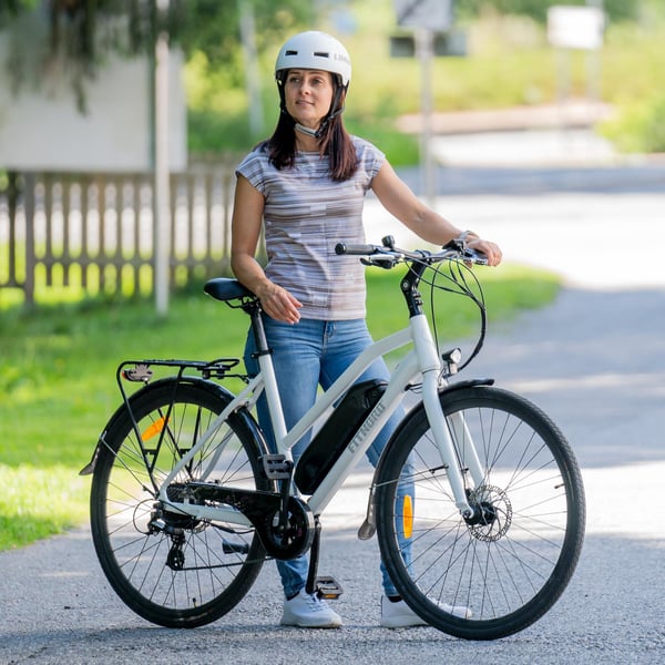 FitNord Ava 200 Elcykel, vit (540 Wh batteri) 11