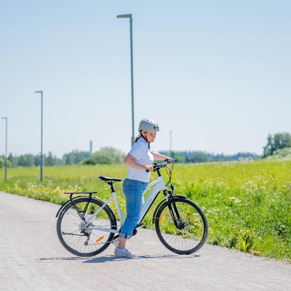 FitNord Ava 700 Elcykel, vit (720 Wh batteri)  med ytterligare ett års garanti 14