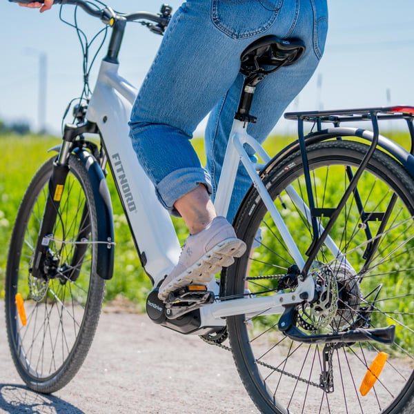 FitNord Ava 700 Elcykel, vit (720 Wh batteri)  med ytterligare ett års garanti 15