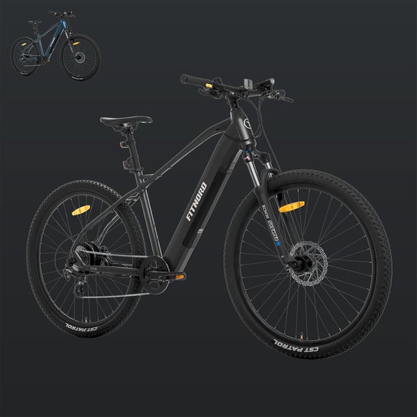 FitNord Ranger 300 Elmountainbike 2024, svart (720 Wh batteri) 2