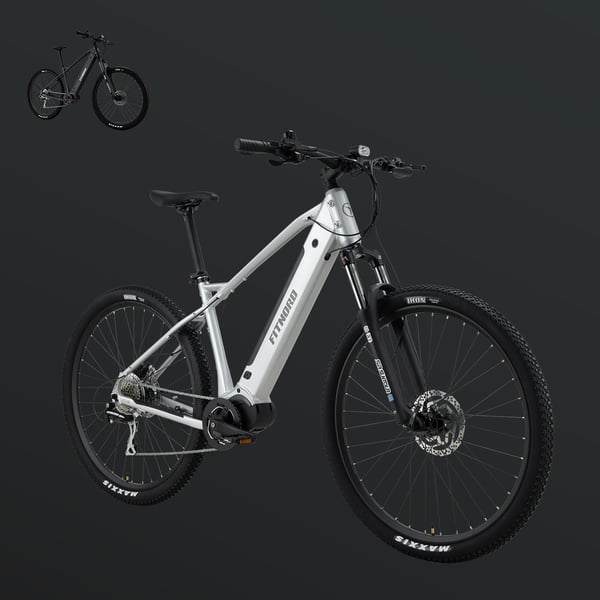 FitNord Ranger 500 Elmountainbike 2024, silver (612 Wh batteri) 2