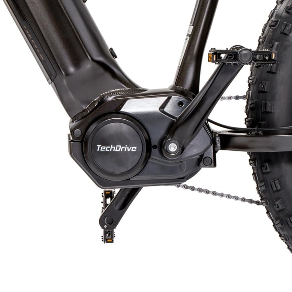 FitNord Rumble 1000 Elfatbike, svart (882 Wh batteri)  med ytterligare ett års garanti 9