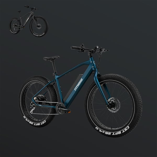 FitNord Rumble 300 Elfatbike 2024, blå (720 Wh batteri) 2