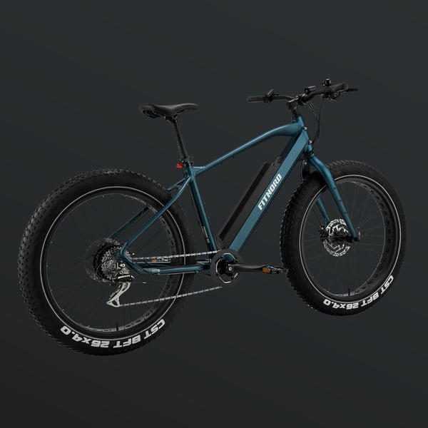 FitNord Rumble 300 Elfatbike 2024, blå (720 Wh batteri) 9