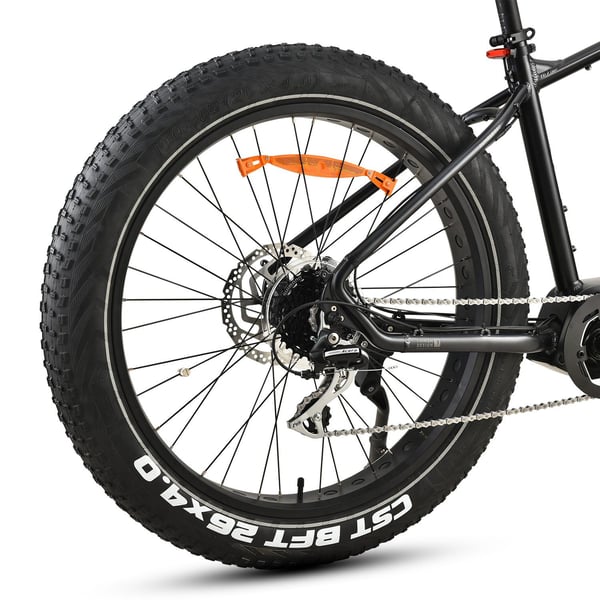 FitNord Rumble 500 Elfatbike, svart (720 Wh batteri)  med ytterligare ett års garanti 9