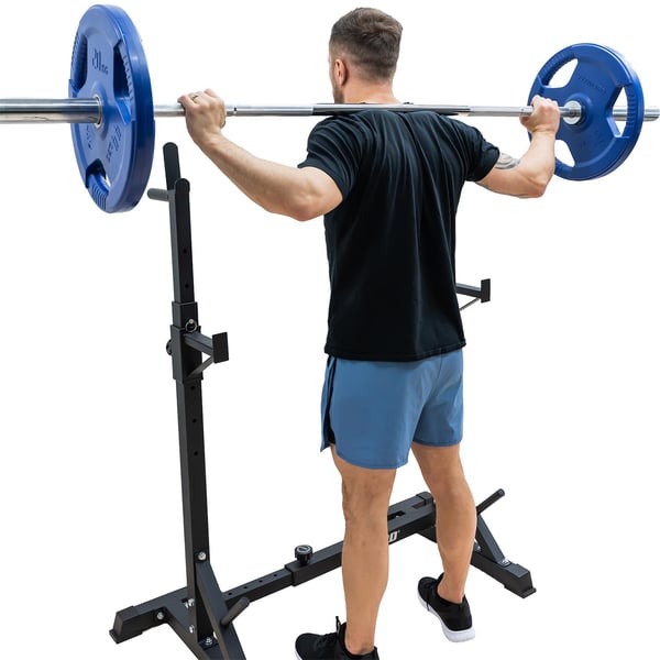 FitNord Bänkpress- och knäböjställning med justerbar bredd 8