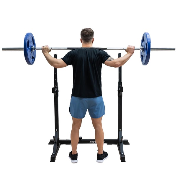 FitNord Bänkpress- och knäböjställning med justerbar bredd 9
