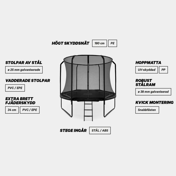 FitNord Bounce Studsmatta 305 cm 11