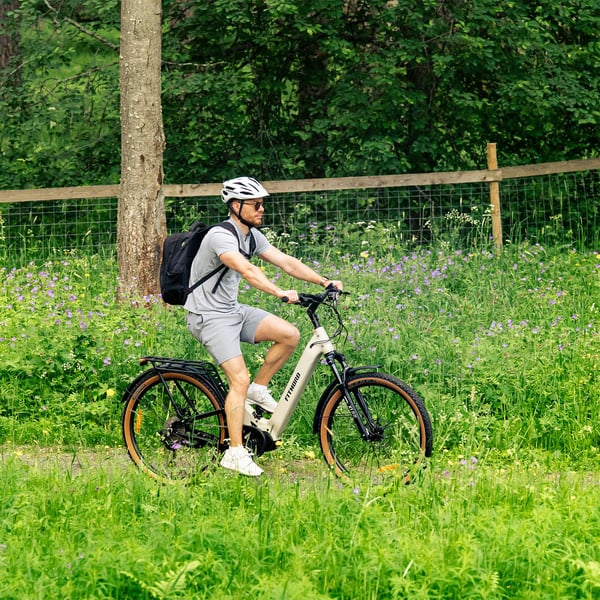 FitNord Venture 700FS DesertMax Elcykel, matt sand, Ram 48 cm, däck 27,5", batteri 720 Wh 6