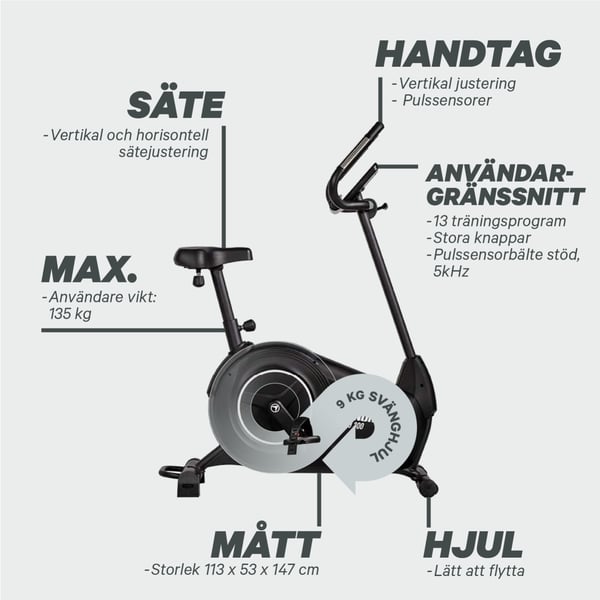 FitNord Cyclo 300 Motionscykel 7