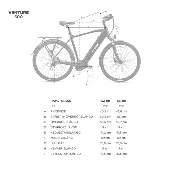 FitNord Venture 500 Elcykel, grafitgrå (630 Wh)  med ytterligare ett års garanti 4