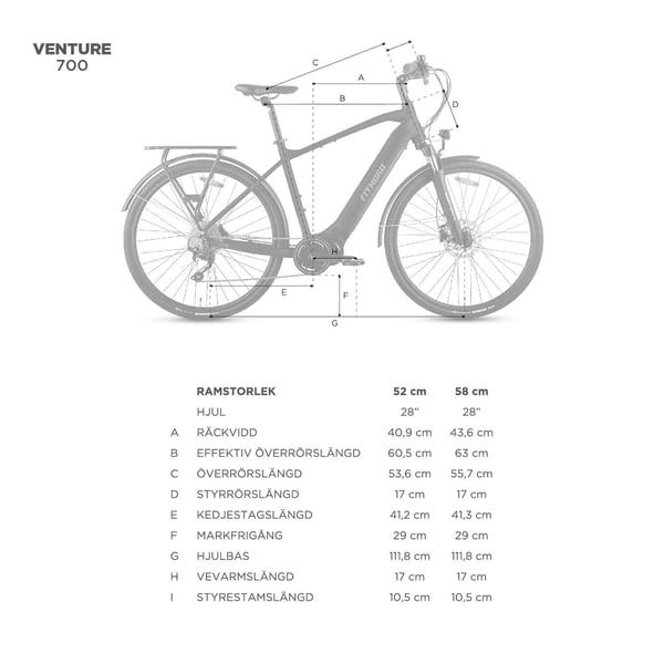 FitNord Venture 700 Elcykel, grafitgrå (720 Wh batteri)  med ytterligare ett års garanti 13