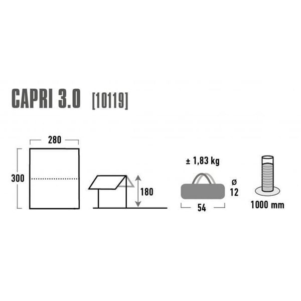 High Peak Capri Tarppi, naturvit