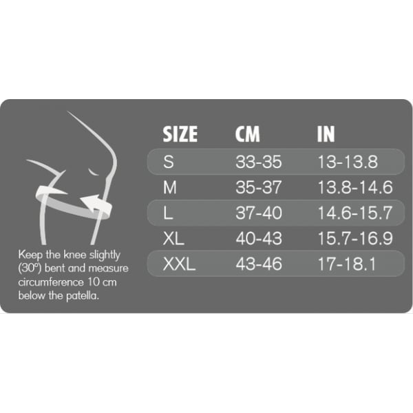 Rehband X-RX Knäskydd 7 mm, svart