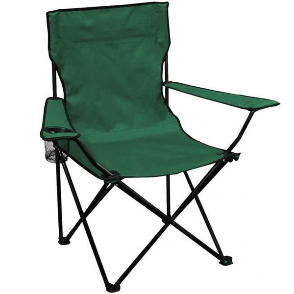 SportVida Hopfällbar campingstol med ryggstöd