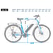 FitNord Ava 200 Elcykel, vit (540 Wh batteri)  med ytterligare ett års garanti 11