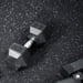 FitNord Gummimatta svart 4 mm (10m rulle), med vita prickar 4